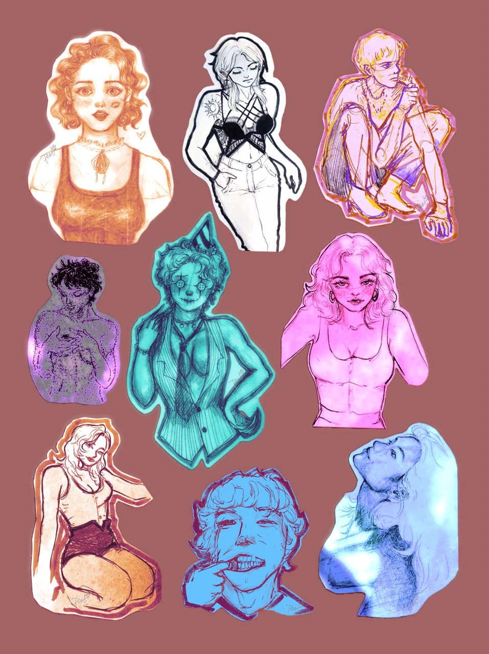 Sticker sheet 1 - Digital Artwork